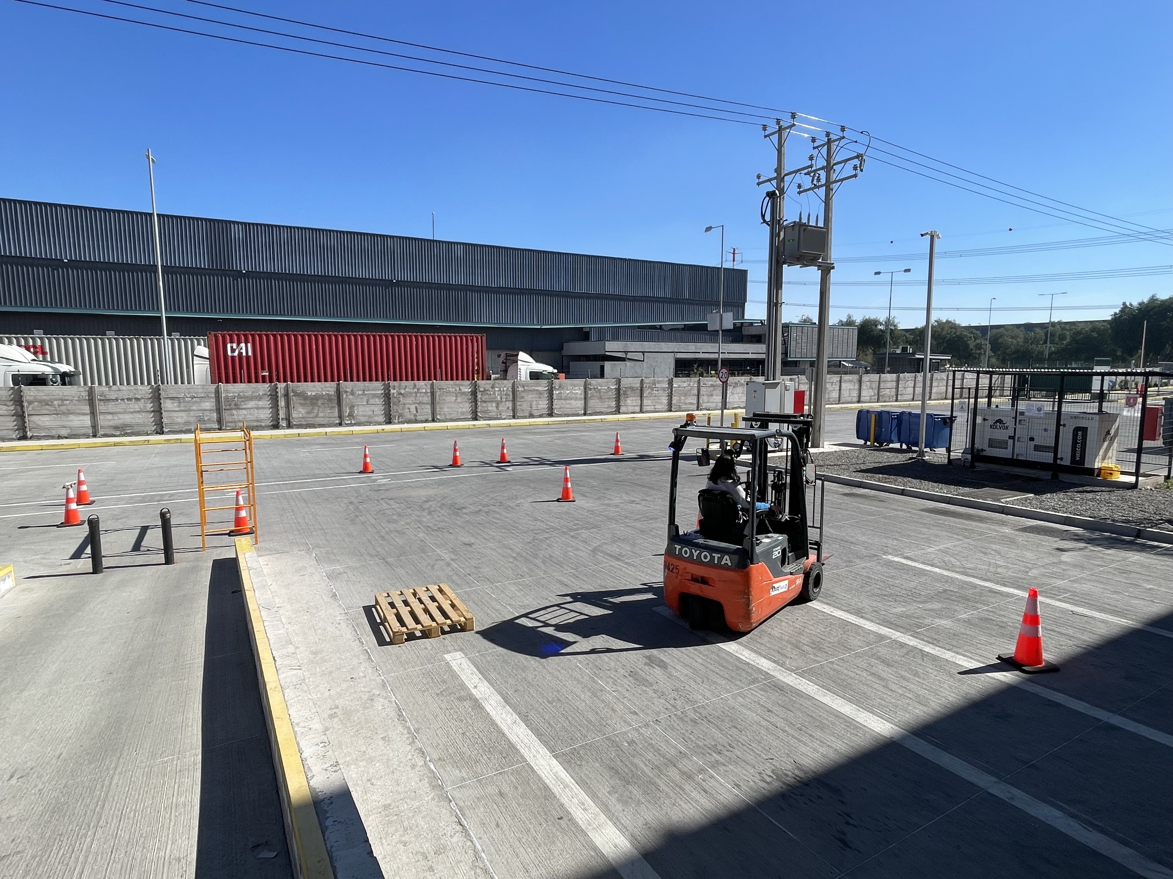 Capacitación en grúa horquilla